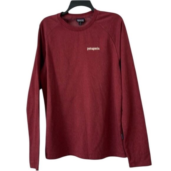 Patagonia Men's Burgundy Crewneck Ling Sleeve Shirt, Size M - Picture 8 of 12